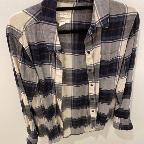Treasure & Bond Tops - Flannel | Oversized | Treasure & Bond | S